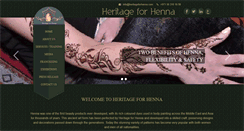 Desktop Screenshot of heritageforhenna.com