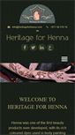 Mobile Screenshot of heritageforhenna.com